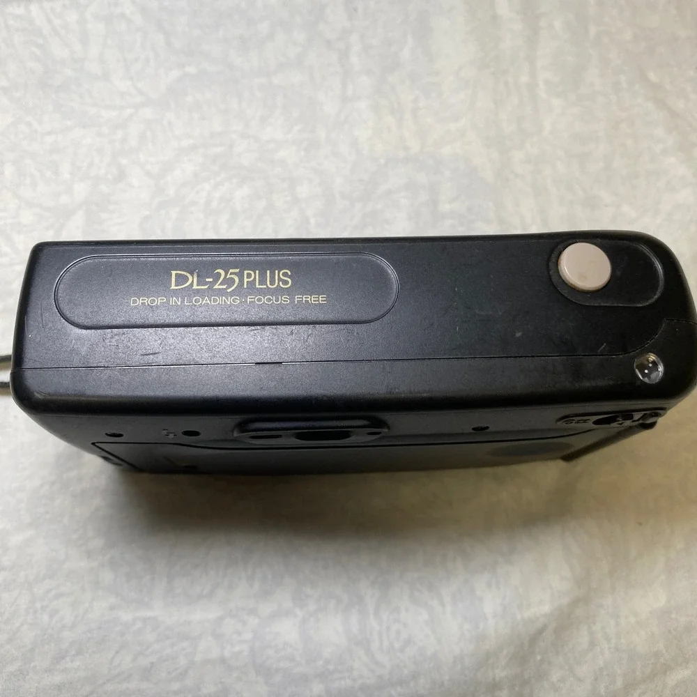 Fuji DL-25 Plus 35mm Point & Shoot Film Camera Tested Flash Works Motor Runs